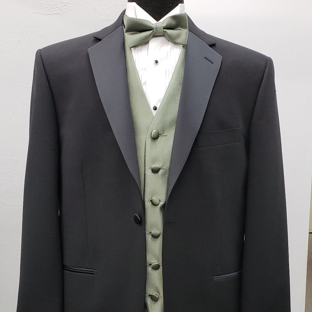 Neil Allyn Black One Button Coat